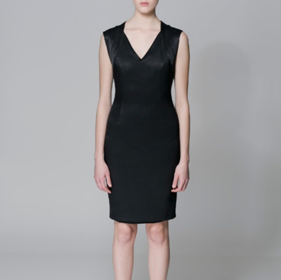 Zara Dresses Black Zara Dress With Gold Zip Poshmark